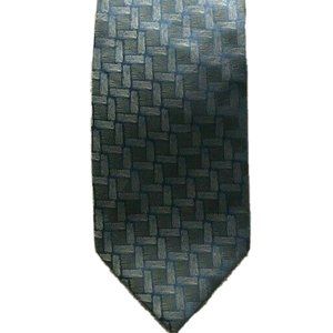 Kenneth Cole Men's Neck Tie Gray 59" L 4" W Silk Hand Made